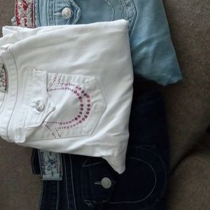 3 Pairs of Tru Religion Jeans